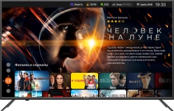 Телевизор LED Kivi 55 55U600KD черный 4K Ultra HD 50Hz DVB-T2 DVB-C WiFi Smart TV (RUS)