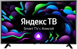 Телевизор LED Starwind 43 SW-LED43UB404 Яндекс.ТВ черный 4K Ultra HD 60Hz DVB-T DVB-T2 DVB-C DVB-S DVB-S2 WiFi Smart TV (RUS)
