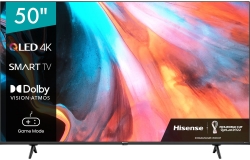 Телевизор QLED Hisense 50E7HQ черный