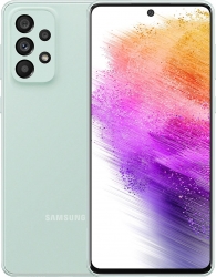 Смартфон Samsung SM-A736B Galaxy A73 128Gb 6Gb светло-зеленый моноблок 3G 4G 2Sim 6.7 1080x2400 Android 12 108Mpix 802.11 a/b/g/n/ac/ax NFC GPS GSM90