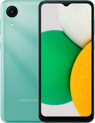 Смартфон Samsung SM-A032F Galaxy A03 Core 32Gb 2Gb зеленый моноблок 3G 4G 6.5 720x1600 Android 11 Go edition 8Mpix 802.11 b/g/n GPS GSM900/1800 GSM19