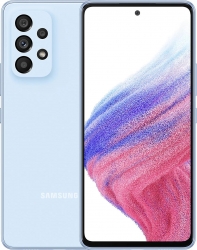 Смартфон Samsung SM-A536E Galaxy A53 5G 128Gb 6Gb небесно-голубой моноблок 3G 4G 2Sim 6.5 1080x2400 Android 12 64Mpix 802.11 b/g/n/ac NFC GPS GSM900/