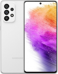 Смартфон Samsung SM-A736B Galaxy A73 128Gb 8Gb белый моноблок 3G 4G 2Sim 6.7 1080x2400 Android 12 108Mpix 802.11 a/b/g/n/ac/ax NFC GPS GSM900/1800 GS