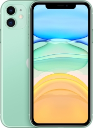 Смартфон Apple A2221 iPhone 11 64Gb 4Gb зеленый моноблок 3G 4G 2Sim 6.1 828x1792 iPhone iOS 15 12Mpix 802.11 a/b/g/n/ac/ax NFC GPS GSM900/1800 GSM190