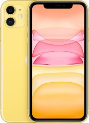 Смартфон Apple A2221 iPhone 11 64Gb 4Gb желтый моноблок 3G 4G 2Sim 6.1 828x1792 iPhone iOS 15 12Mpix 802.11 a/b/g/n/ac/ax NFC GPS GSM900/1800 GSM1900