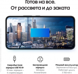 Смартфон Samsung SM-S901B Galaxy S22 128Gb 8Gb черный моноблок 3G 4G 6.1 1080x2340 Android 12 50Mpix 802.11 a/b/g/n/ac/ax NFC GPS GSM900/1800 GSM1900