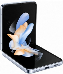 Смартфон Samsung SM-F721B Galaxy Z Flip 4 128Gb 8Gb голубой раскладной 3G 4G 6.7 1080x2640 Android 11 12Mpix 802.11 a/b/g/n/ac NFC GPS GSM900/1800 GS