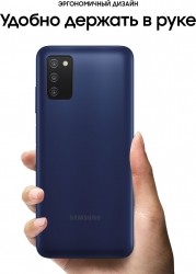 Смартфон Samsung SM-A037F Galaxy A03s 32Gb 3Gb синий моноблок 3G 4G 2Sim 6.5 720x1600 Android 10 13Mpix 802.11 b/g/n GPS GSM900/1800 GSM1900 TouchSc 