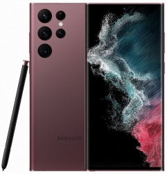 Смартфон Samsung SM-S908E Galaxy S22 Ultra 256Gb 12Gb красный моноблок 3G 4G 2Sim 6.8 1440x3088 Android 12 108Mpix 802.11 a/b/g/n/ac/ax NFC GPS GSM90