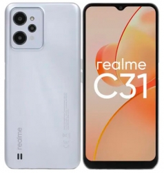 Смартфон Realme C31 64Gb 4Gb серебристый моноблок 3G 4G 6.52 720x1600 Android 11 13Mpix 802.11 b/g/n NFC GPS GSM900/1800 GSM1900 TouchSc microSD