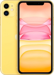 Смартфон Apple A2221 iPhone 11 128Gb желтый моноблок 3G 4G 6.1 iPhone iOS 15 12Mpix 802.11 a/b/g/n/ac/ax NFC GPS TouchSc