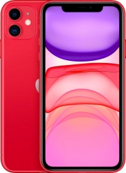 Смартфон Apple A2221 iPhone 11 128Gb красный моноблок 3G 4G 6.1 iPhone iOS 15 12Mpix 802.11 a/b/g/n/ac/ax NFC GPS TouchSc