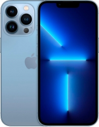 Смартфон Apple A2483 iPhone 13 Pro 128Gb 6Gb небесно-голубой моноблок 3G 4G 2Sim 6.1 iPhone iOS 15 12Mpix 802.11 a/b/g/n/ac/ax NFC GPS GSM900/1800 GS