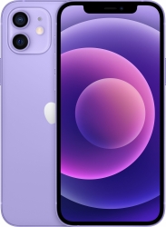 Смартфон Apple A2403 iPhone 12 128Gb 4Gb фиолетовый моноблок 3G 4G 2Sim 6.1 1170x2532 iPhone iOS 14 12Mpix 802.11 a/b/g/n/ac/ax NFC GPS GSM900/1800 G