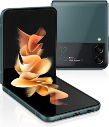 Смартфон Samsung SM-F711B Galaxy Z Flip3 256Gb 8Gb зеленый раскладной 3G 4G 2Sim 6.7 1080x2640 Android 11 12Mpix 802.11 a/b/g/n/ac NFC GPS GSM900/180