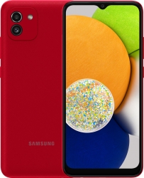 Смартфон Samsung SM-A035F Galaxy A03 32Gb 3Gb красный моноблок 3G 4G 6.5 720x1600 Android 10 48Mpix 802.11 b/g/n/ac GPS GSM900/1800 GSM1900 TouchSc