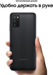 Смартфон Samsung SM-A037F Galaxy A03s 32Gb 3Gb черный моноблок 3G 4G 2Sim 6.5 720x1600 Android 10 13Mpix 802.11 b/g/n GPS GSM900/1800 GSM1900 TouchSc