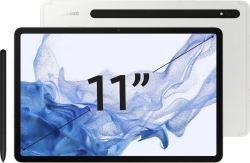 Планшет Samsung Galaxy Tab S8 SM-X706 Snapdragon 898 2.99 8C RAM8Gb ROM128Gb 11 TFT 2560x1600 3G 4G Android 12 серебристый 13Mpix 12Mpix BT GPS WiFi 