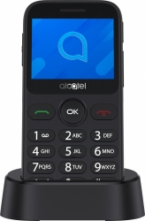 Мобильный телефон Alcatel 2020X серебристый моноблок 1Sim 2.4 240x320 Nucleus 0.3Mpix GSM900/1800 GSM1900 FM microSD max32Gb