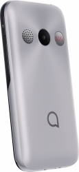 Мобильный телефон Alcatel 2020X серебристый моноблок 1Sim 2.4 240x320 Nucleus 0.3Mpix GSM900/1800 GSM1900 FM microSD max32Gb