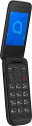 Мобильный телефон Alcatel 2057D OneTouch черный раскладной 2Sim 2.4 240x320 Nucleus 0.3Mpix GSM900/1800 GSM1900 MP3 FM microSD max32Gb