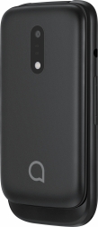 Мобильный телефон Alcatel 2057D OneTouch черный раскладной 2Sim 2.4 240x320 Nucleus 0.3Mpix GSM900/1800 GSM1900 MP3 FM microSD max32Gb