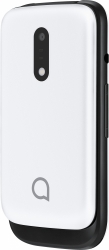 Мобильный телефон Alcatel 2057D OneTouch белый раскладной 2Sim 2.4 240x320 Nucleus 0.3Mpix GSM900/1800 GSM1900 MP3 FM microSD max32Gb