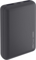 Мобильный аккумулятор Deppa NRG Power 10000mAh 2.1A 2xUSB серый (33550)