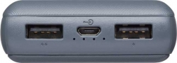 Мобильный аккумулятор Deppa NRG Power 10000mAh 2.1A 2xUSB серый (33550)