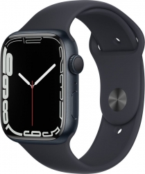 Смарт-часы Apple Watch Series 7 A2474 45мм OLED LTPO темная ночь (MKN53ZP/A)