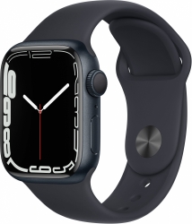 Смарт-часы Apple Watch Series 7 A2473 41мм OLED LTPO темная ночь (MKMX3LL/A)