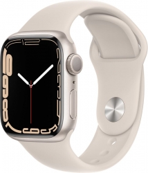 Смарт-часы Apple Watch Series 7 A2473 41мм OLED LTPO сияющая звезда (MKMY3LL/A)