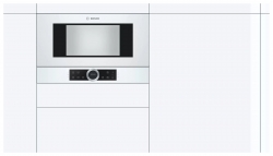 Микроволновая печь Bosch BFL634GW1 21л. 900Вт белый (встраиваемая)