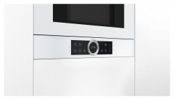 Микроволновая печь Bosch BFR634GW1 белый (встраиваемая)