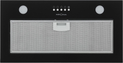 Вытяжка встраиваемая Krona Luisa 600 Glass Black PB черный управление: кнопочное (1 мотор)