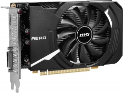 Видеокарта MSI PCI-E GTX 1630 AERO ITX 4G OC NVIDIA GeForce GTX 1630 4096Mb 64 GDDR6 1815/12000 DVIx1 HDMIx1 DPx1 HDCP Ret