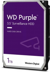 Жесткий диск WD 1Tb WD10PURZ Surveillance Purple (5400rpm) 64Mb