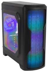 Корпус Hiper M62 черный без БП ATX 1x120mm 2xUSB2.0 1xUSB3.0 audio bott PSU