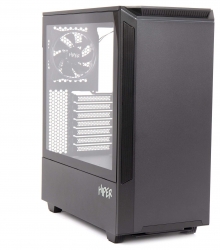 Корпус Hiper PB81 черный без БП ATX 3x120mm 2xUSB2.0 2xUSB3.0 audio bott PSU