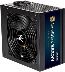 Блок питания Zalman ATX 1200W ZM1200-TMX 80+ gold (24+4+4pin) APFC 120mm fan 12xSATA Cab Manag RTL