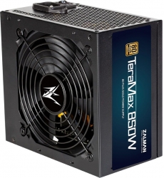 Блок питания Zalman ATX 850W ZM850-TMX 80+ gold (24+4+4pin) APFC 120mm fan 12xSATA Cab Manag RTL