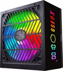 Блок питания Cooler Master ATX 850W XG850 PLATINUM Plus 80+ platinum (24+8+4+4pin) APFC 135mm fan color LED 12xSATA Cab Manag RTL