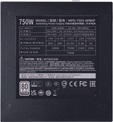 Блок питания Cooler Master ATX 750W XG750 80+ platinum (24+8+4+4pin) APFC 135mm fan 12xSATA Cab Manag RTL