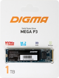 Накопитель SSD Digma PCI-E x4 1Tb DGSM3001TP33T Mega P3 M.2 2280