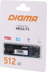 Накопитель SSD Digma 512Gb DGSM3512GP33T Mega P3 M.2