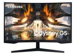 Монитор Samsung 32 Odyssey G5 S32AG552EI черный VA LED 3ms 16:9 HDMI матовая 2500:1 300cd 178гр/178гр 2560x1440 DisplayPort WQHD 5.7кг