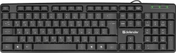 Клавиатура Defender HB-520 черный USB slim