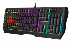 Клавиатура A4Tech Bloody B140N черный USB Multimedia for gamer LED (подставка для запястий) (B140N)