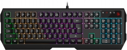 Клавиатура A4Tech Bloody B135N черный USB Multimedia for gamer LED (подставка для запястий) (B135N)