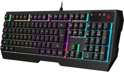 Клавиатура A4Tech Bloody B135N черный USB Multimedia for gamer LED (подставка для запястий) (B135N)